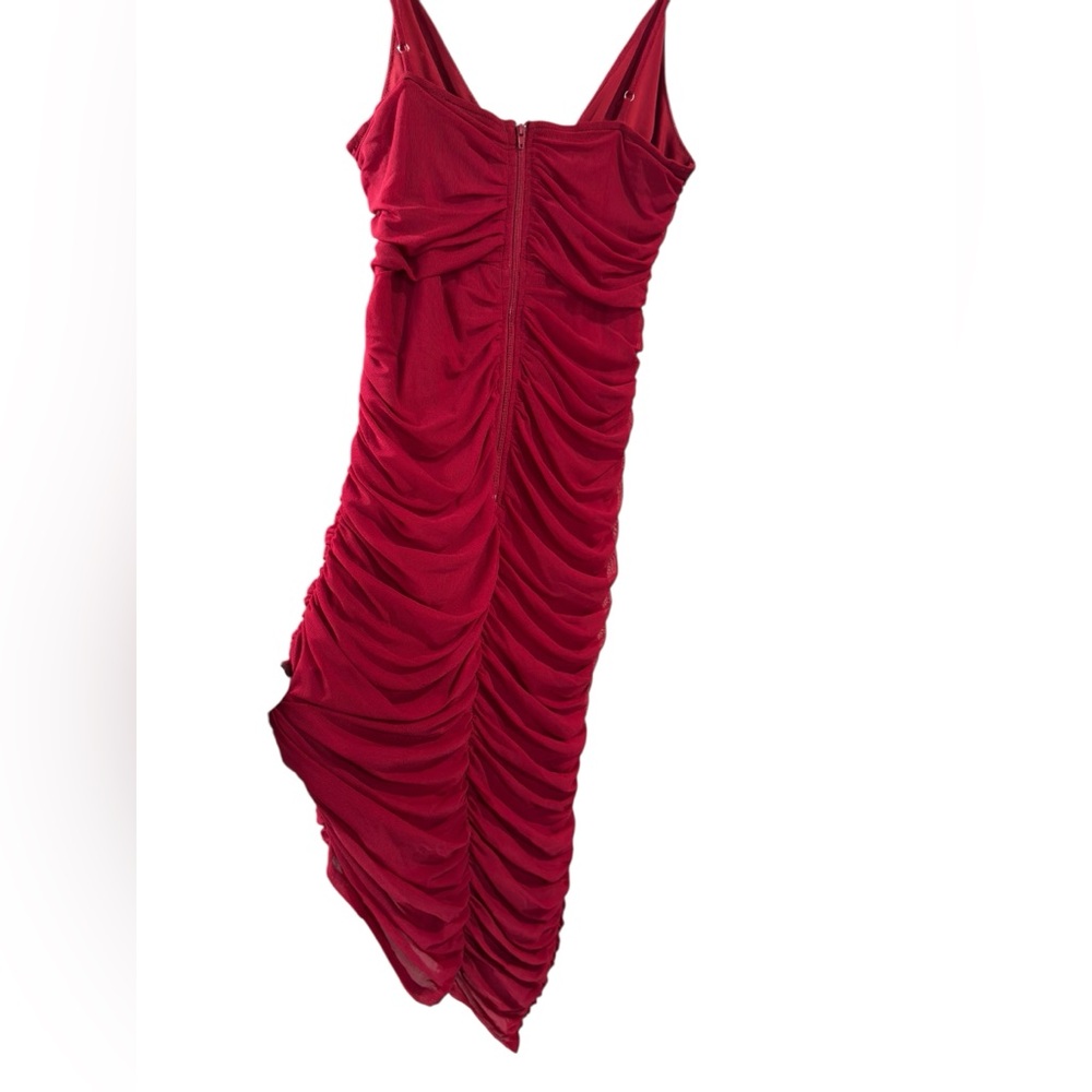 Windsor Red Ruched‎ Dress - Picture 6 of 6